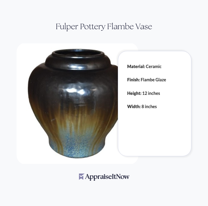 Fulper Pottery Flambe Vase