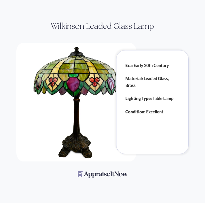 Wilkinson Leaded Glass Lamp