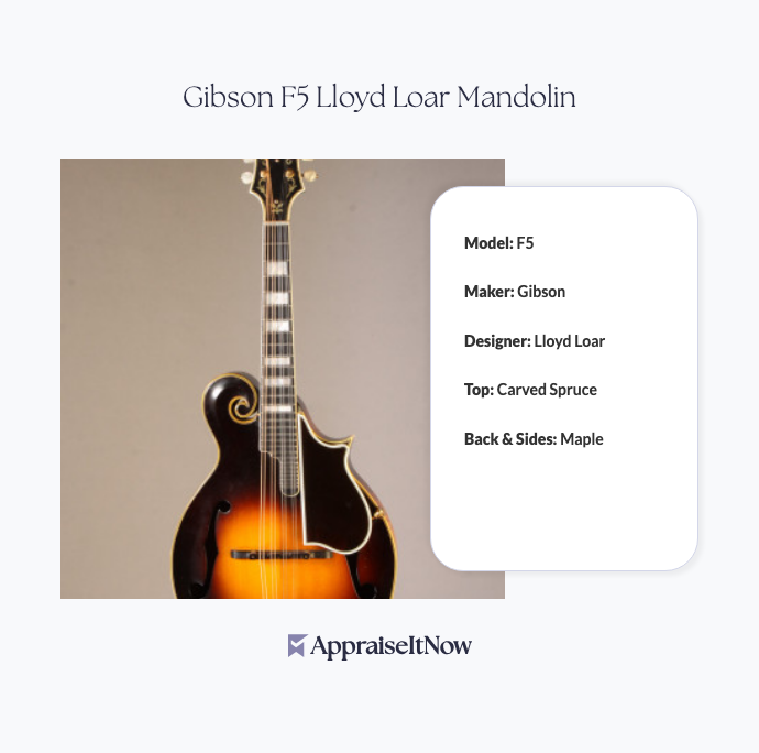 Facts of a Gibson F5 Lloyd Loar Mandolin