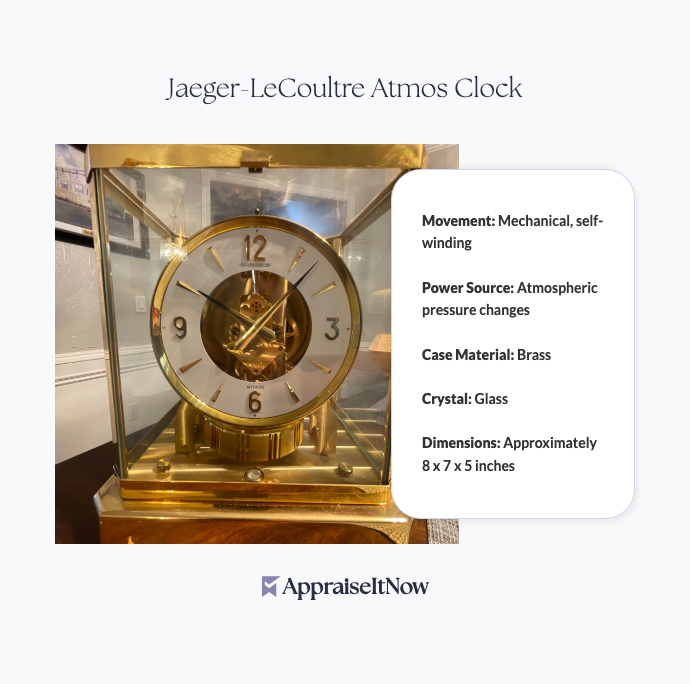 Facts of a Jaeger-LeCoultre Atmos Clock
