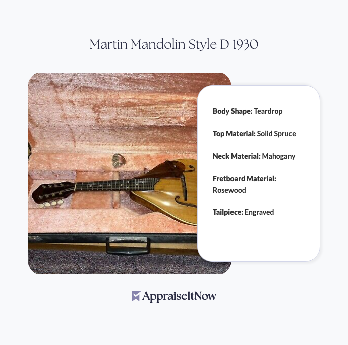 Facts of a Martin Mandolin Style D 1930