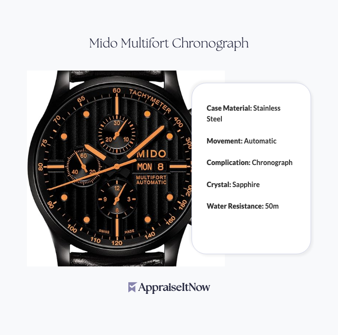 Facts of a Mido Multifort Chronograph