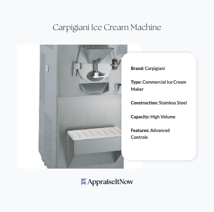 Facts of a Carpigiani Ice Cream Machine