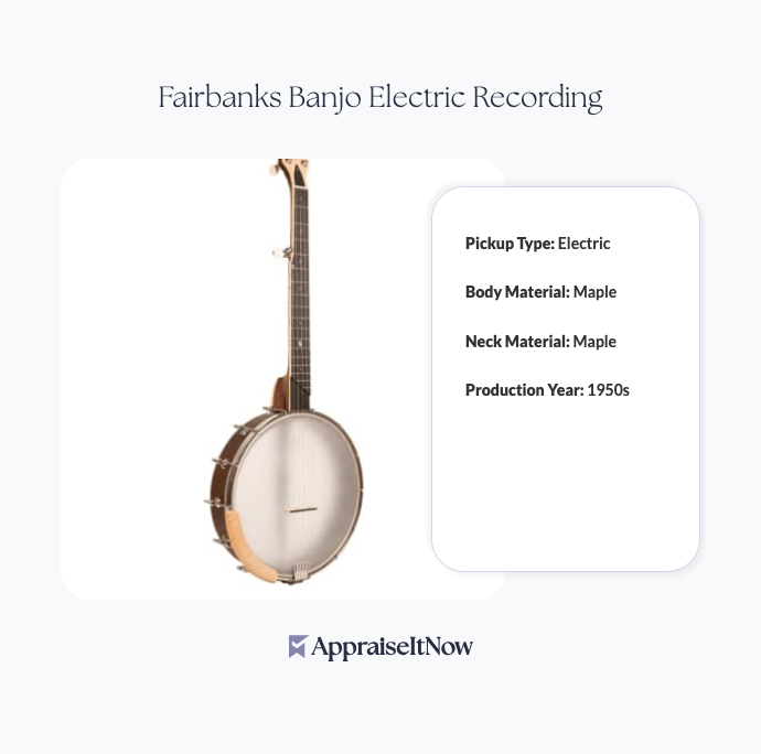 Facts of a Fairbanks Banjo Electric Recording