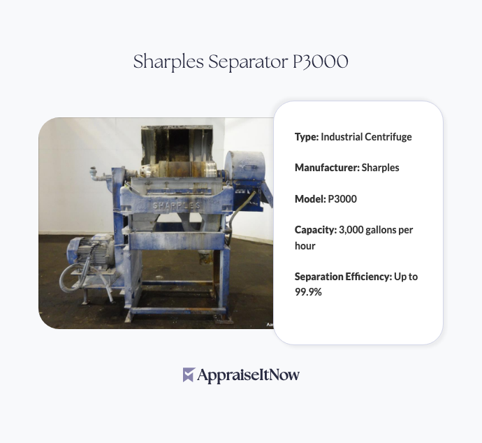 Sharples Separator P3000