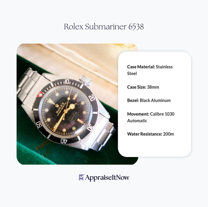 Facts of a Rolex Submariner 6538