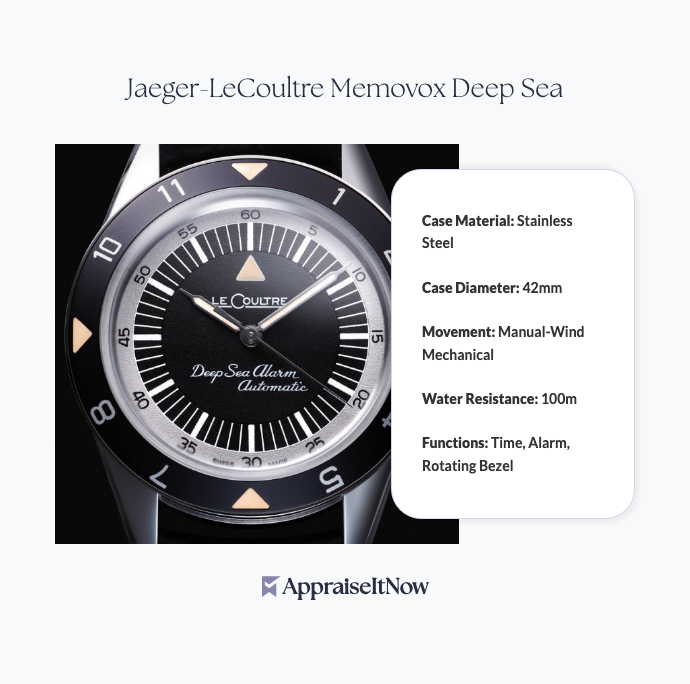 Facts of a Jaeger-LeCoultre Memovox Deep Sea