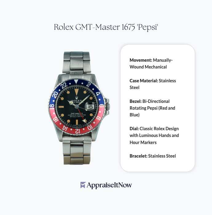 Facts of a Rolex GMT-Master 1675 'Pepsi'