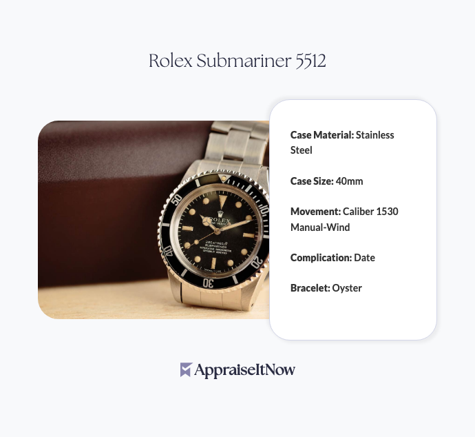 Facts of a Rolex Submariner 5512