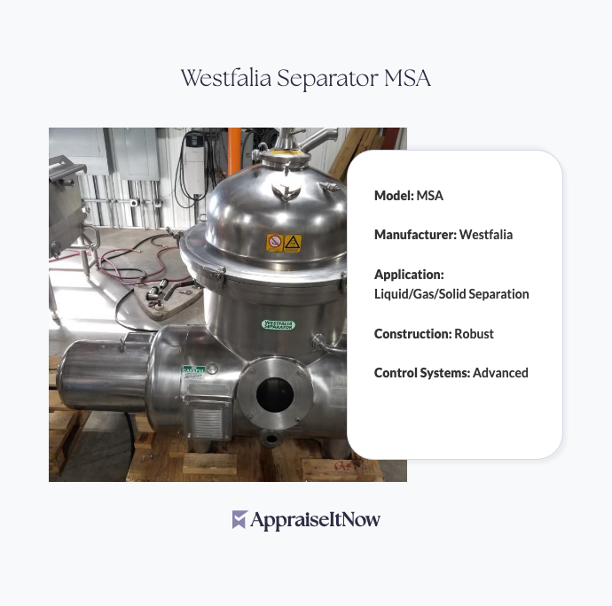 Facts of a Westfalia Separator MSA