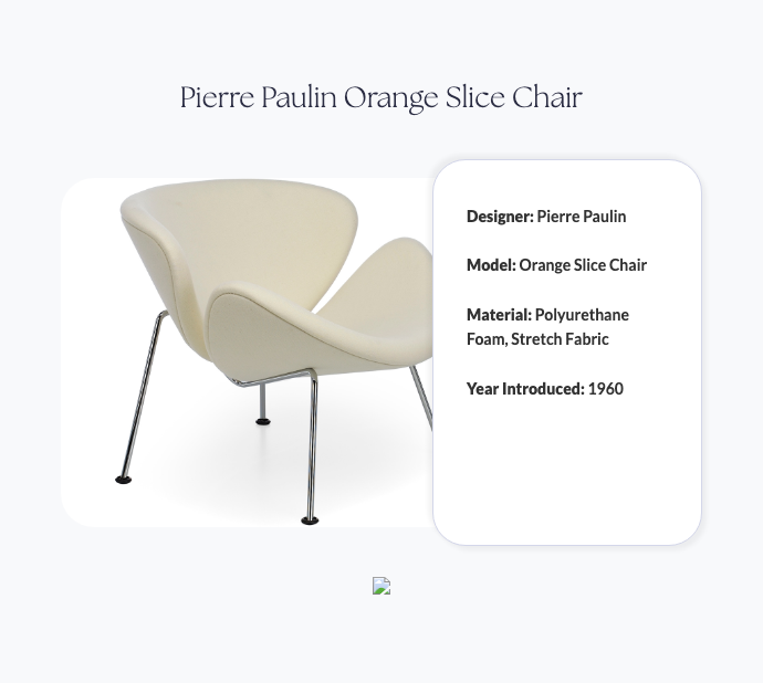 Pierre Paulin Orange Slice Chair