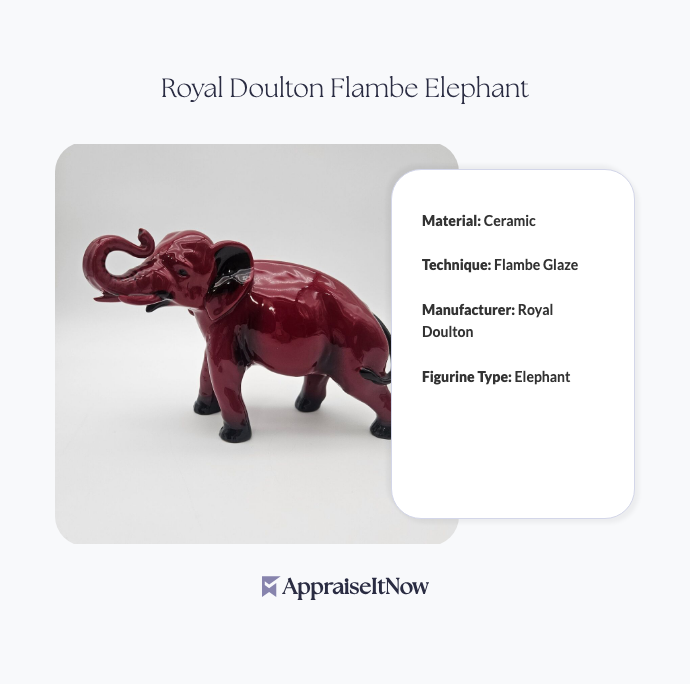 Facts of a Royal Doulton Flambe Elephant