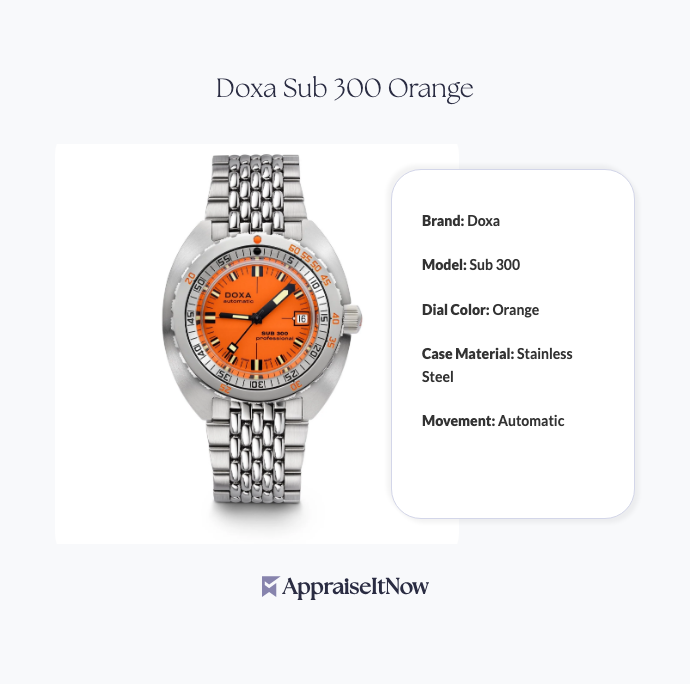 Facts of a Doxa Sub 300 Orange