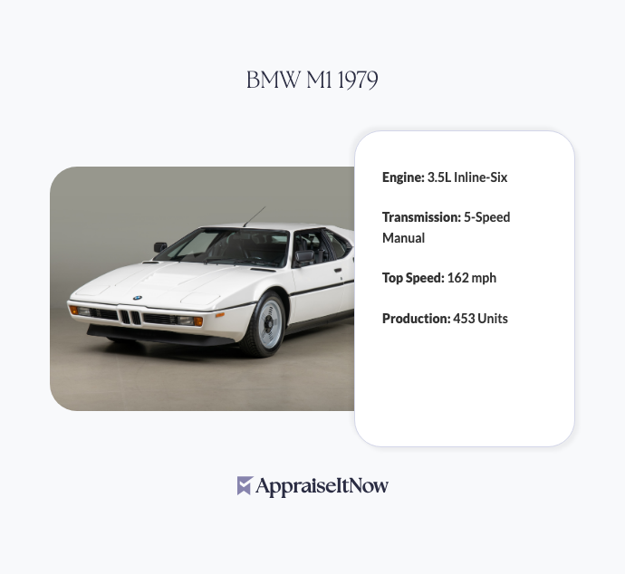 Facts of a BMW M1 1979