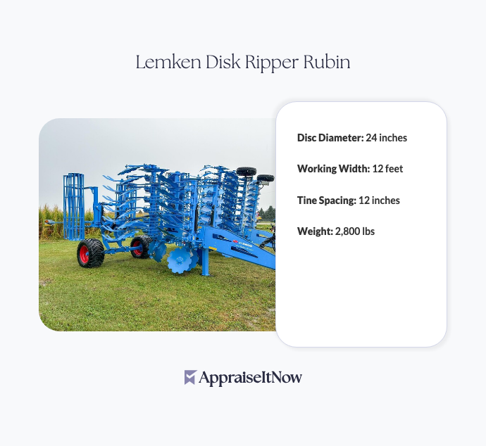 Facts of a Lemken Disk Ripper Rubin