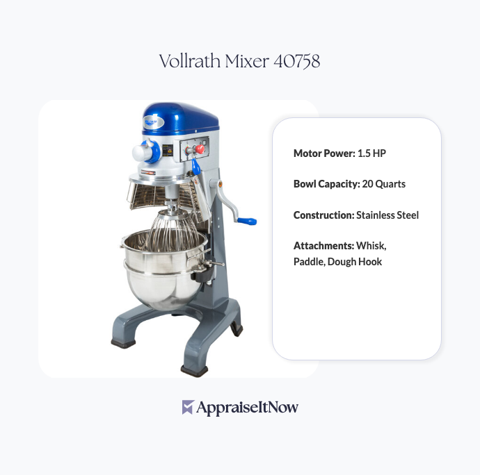 Facts of a Vollrath Mixer 40758