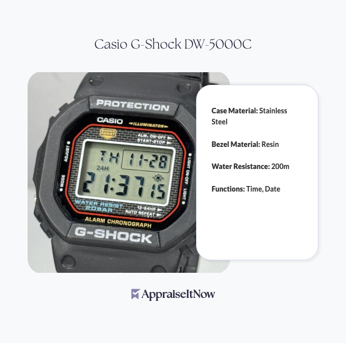 Facts of a Casio G-Shock DW-5000C