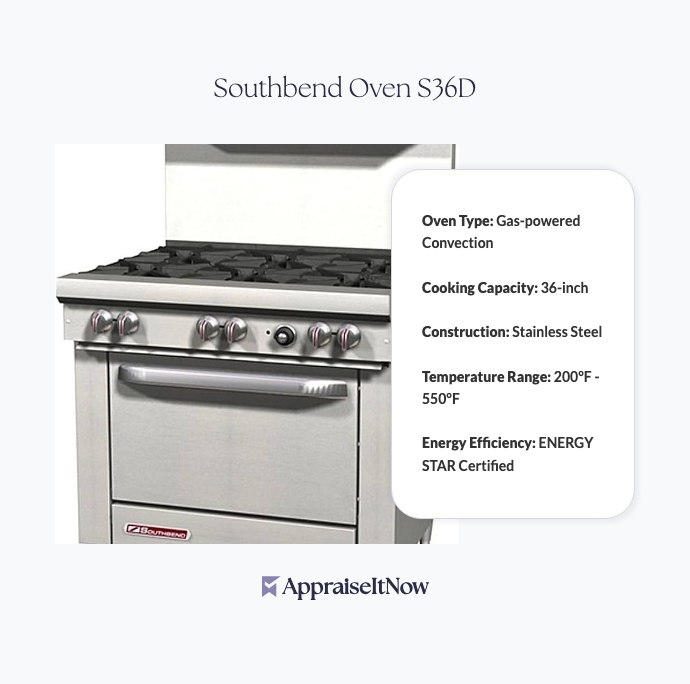 Facts of a Southbend Oven S36D
