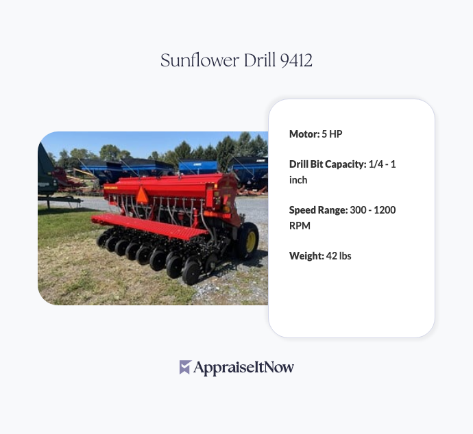 Facts of a Sunflower Drill 9412