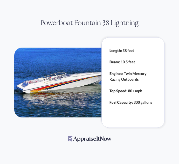 Facts of a Powerboat Fountain 38 Lightning