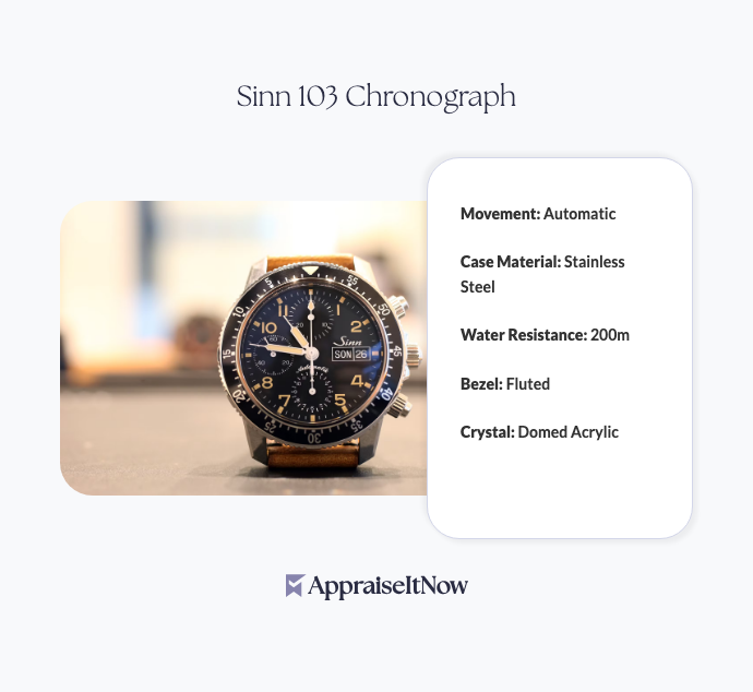 Facts of a Sinn 103 Chronograph