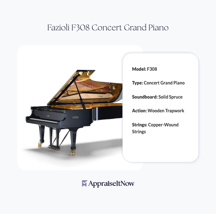 Facts of a Fazioli F308 Concert Grand Piano