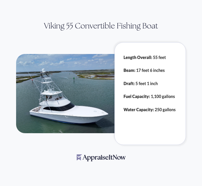 Facts of a Viking 55 Convertible Fishing Boat