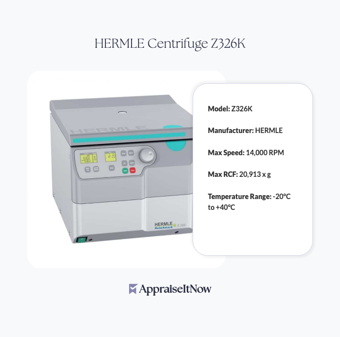 Facts of a HERMLE Centrifuge Z326K
