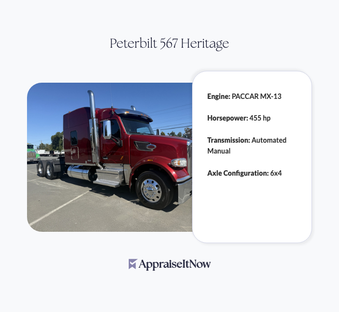 Facts of a Peterbilt 567 Heritage