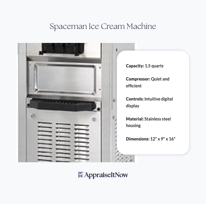 Facts of a Spaceman Ice Cream Machine