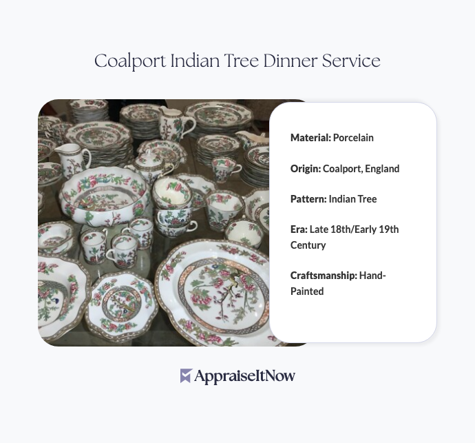 Facts of a Coalport Indian Tree Dinner Service