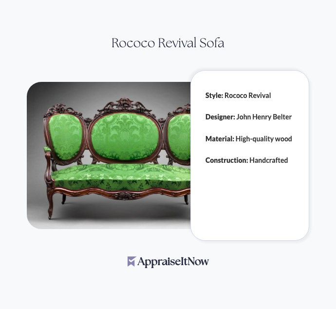 Facts of a Rococo Revival Sofa