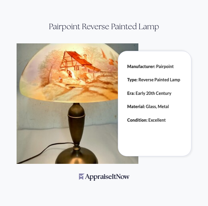 Pairpoint Reverse Painted Lamp