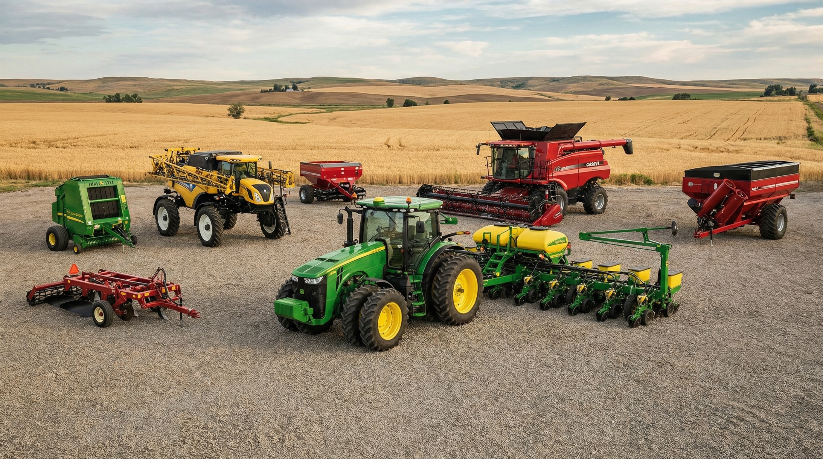 Types of agricultural equipment being appraised