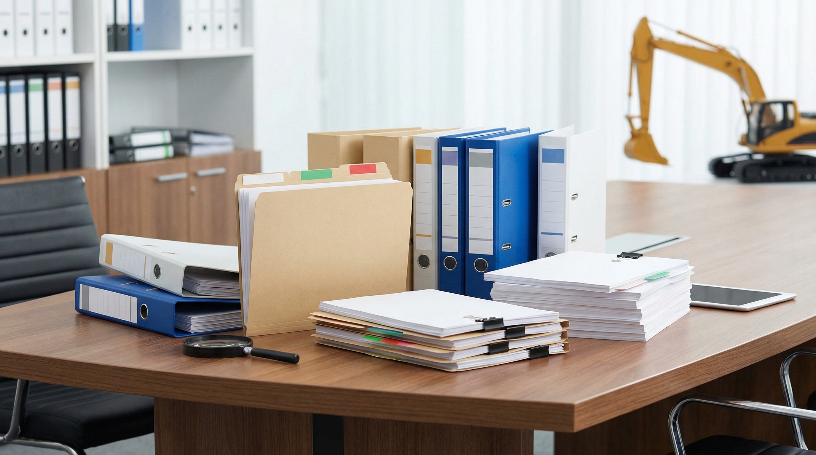 Heavy equipment appraisal preparation documentation