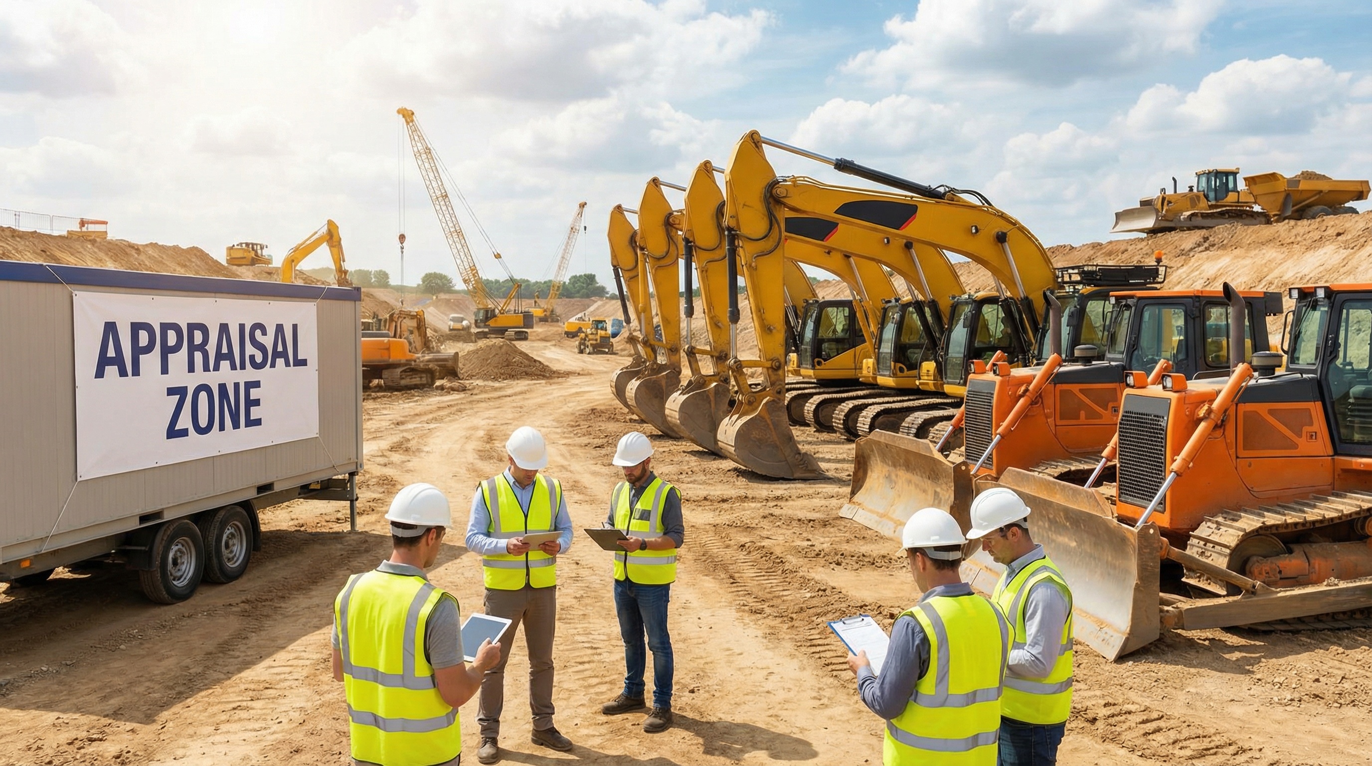Heavy machinery appraisal and construction equipment evaluation