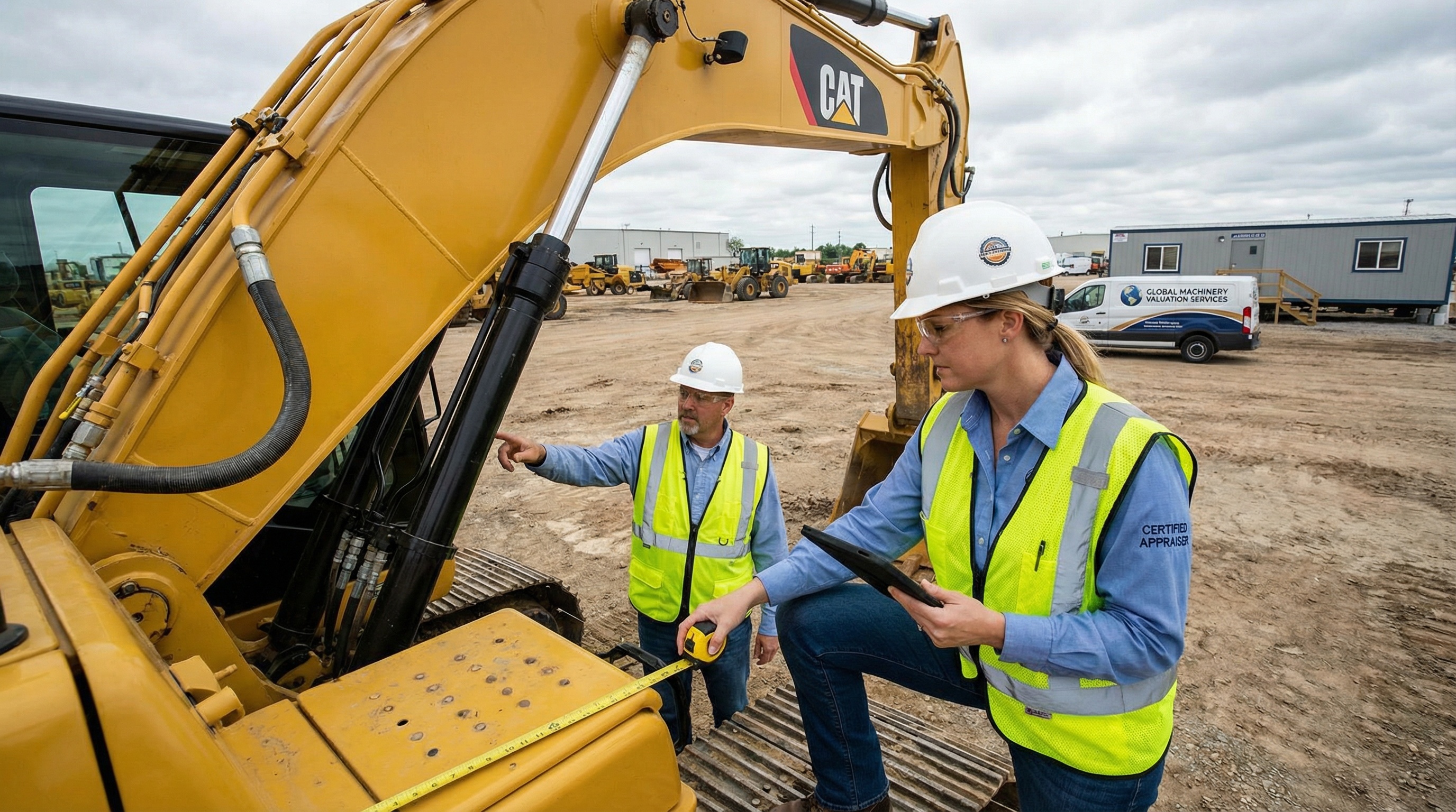 Certified heavy machinery appraiser inspection process