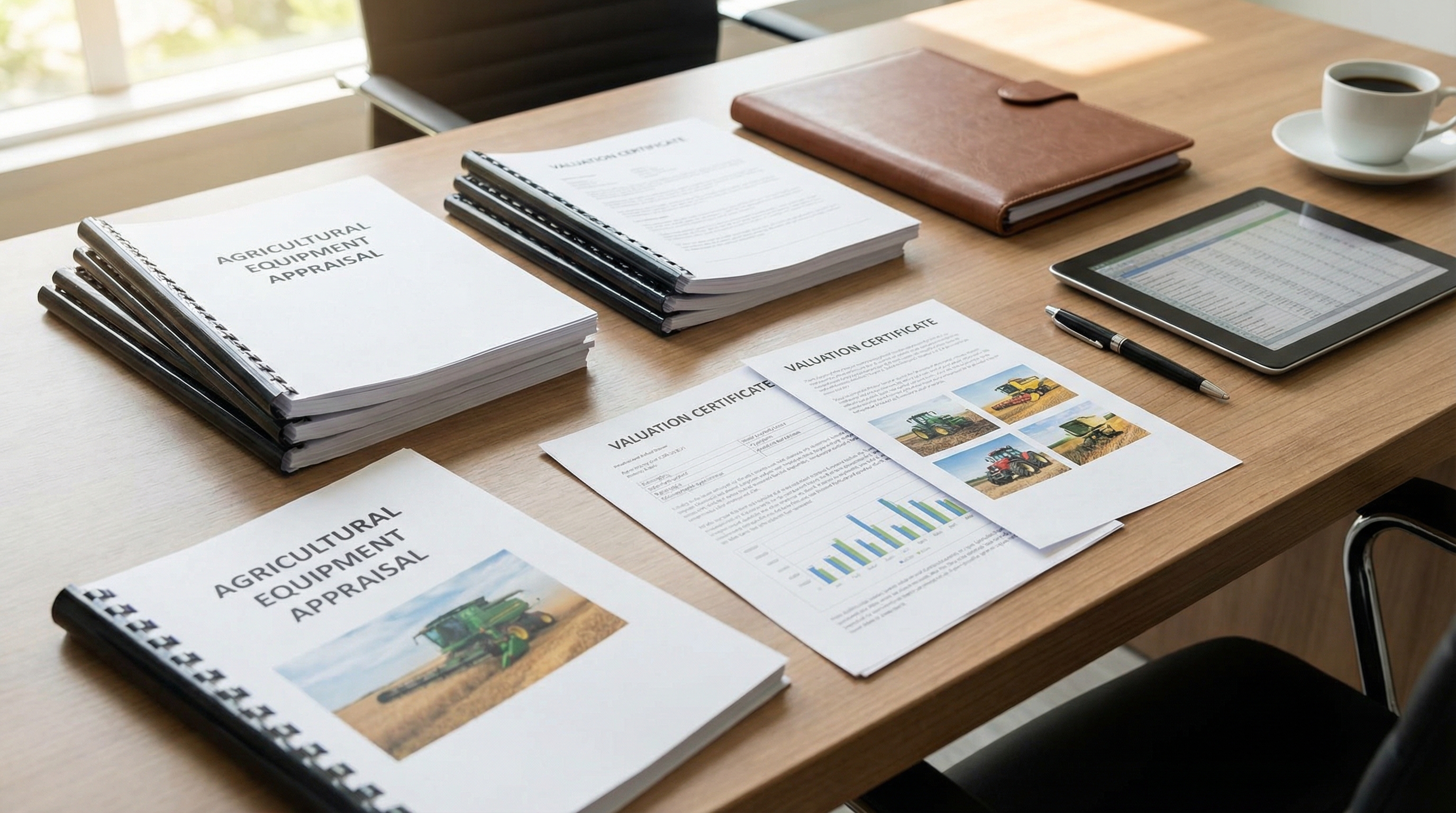 Agricultural equipment appraisal report documents