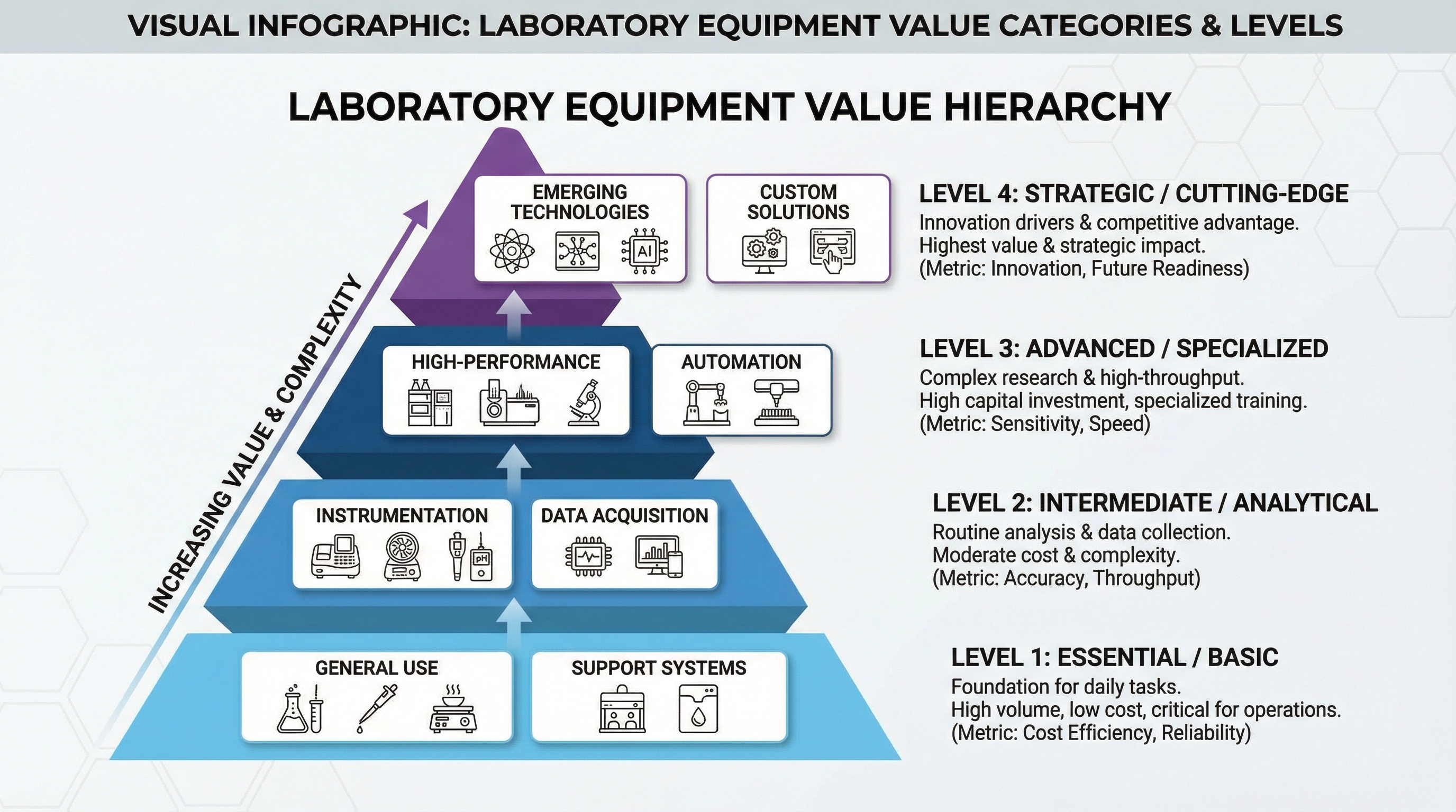 comparison chart showing different lab equipment value types