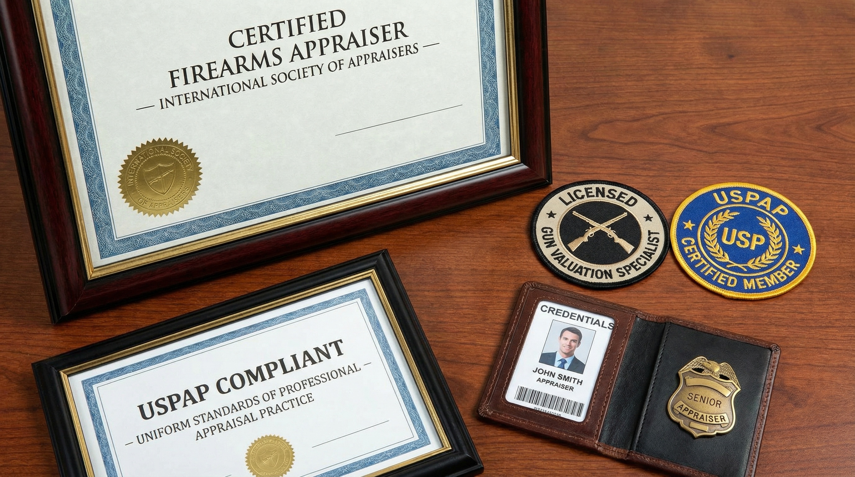 Professional gun appraiser credentials and certificates USPAP compliant