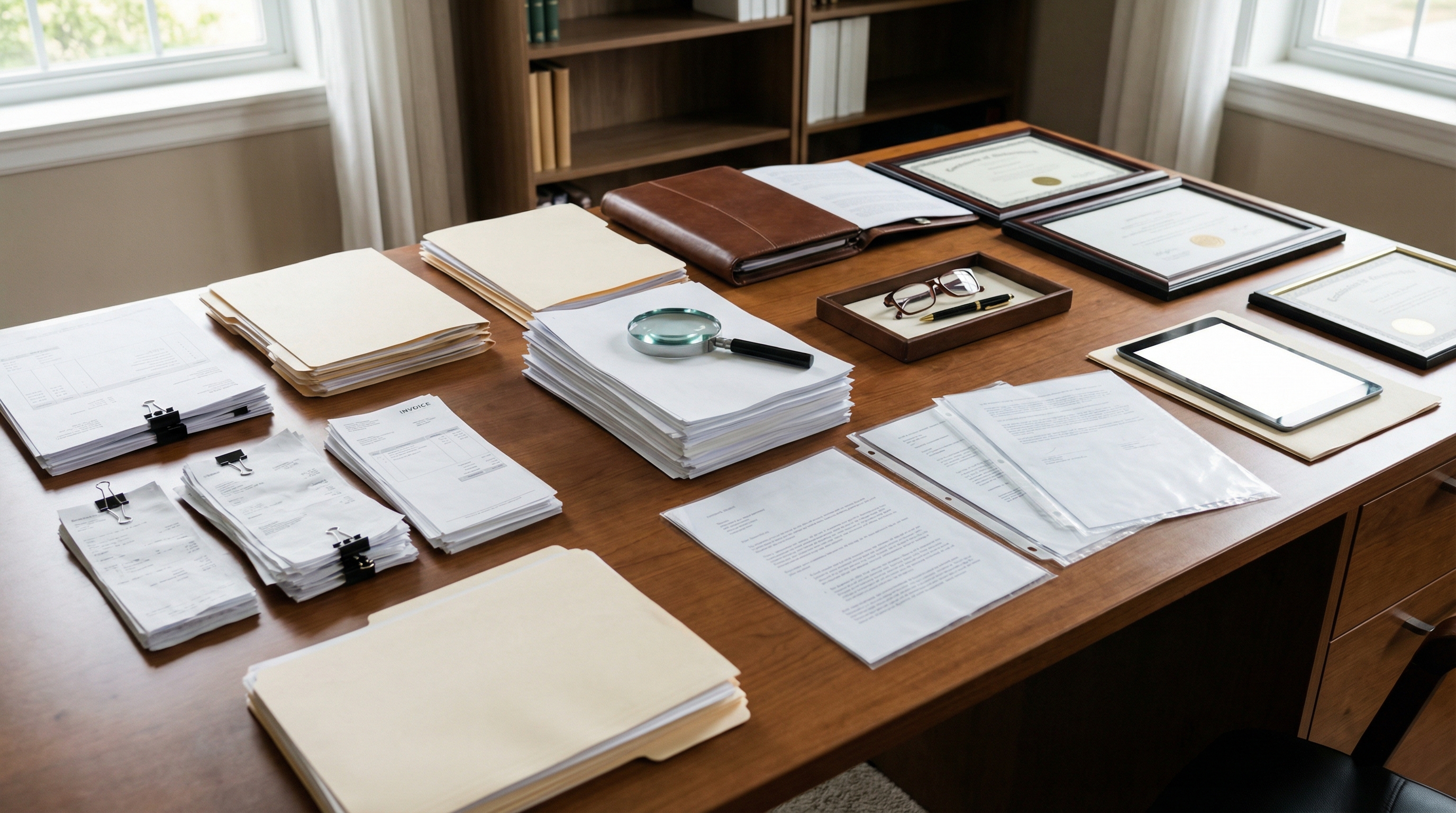 Organized artwork documentation and certificates